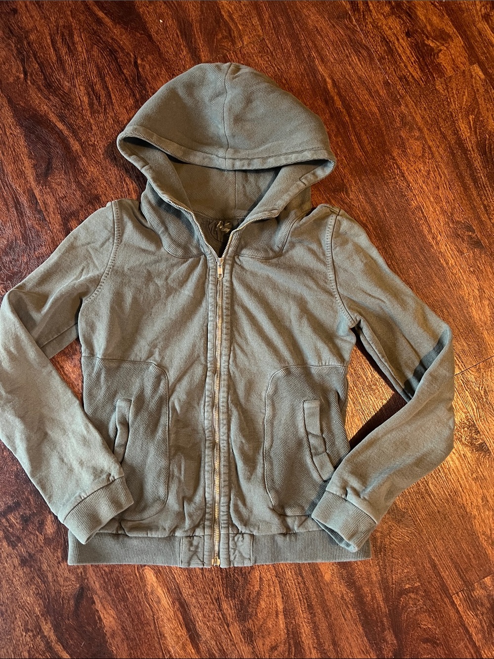 Citizens Of Humanity Olive Green Zip Hoodie